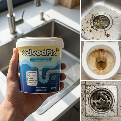 OdvodFix – Moćne Granule za Instant Otpušavanje i Osvežavanje Odvoda