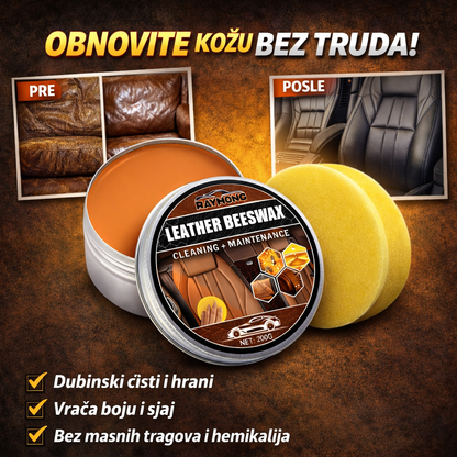 LEATHER BEESWAX – VOSAK ZA OBNOVU KOŽE 1+1 GRATIS