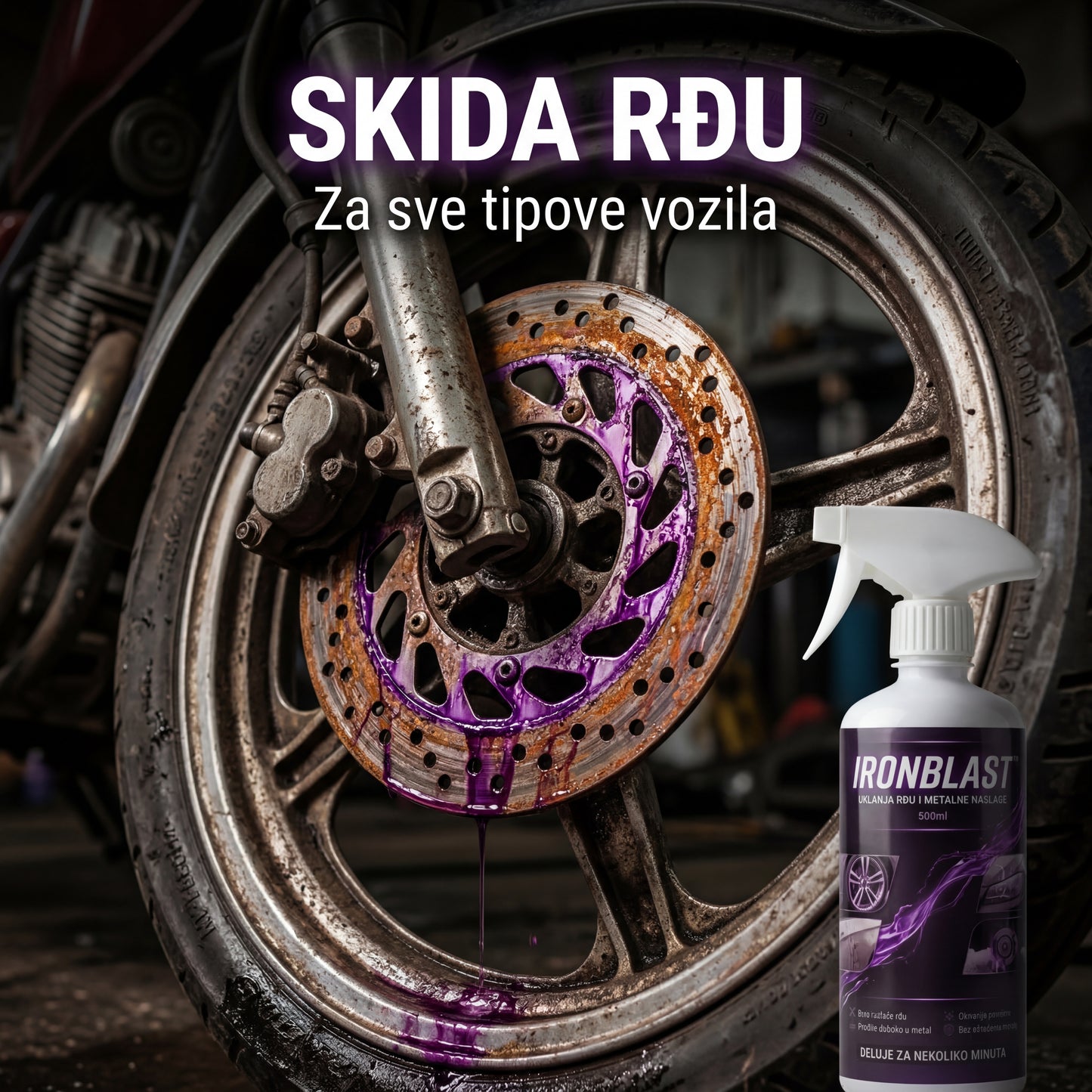 IRONBLAST™ – 1+1 GRATIS - Izbrišite rđu i metalne naslage u rekordnom roku!