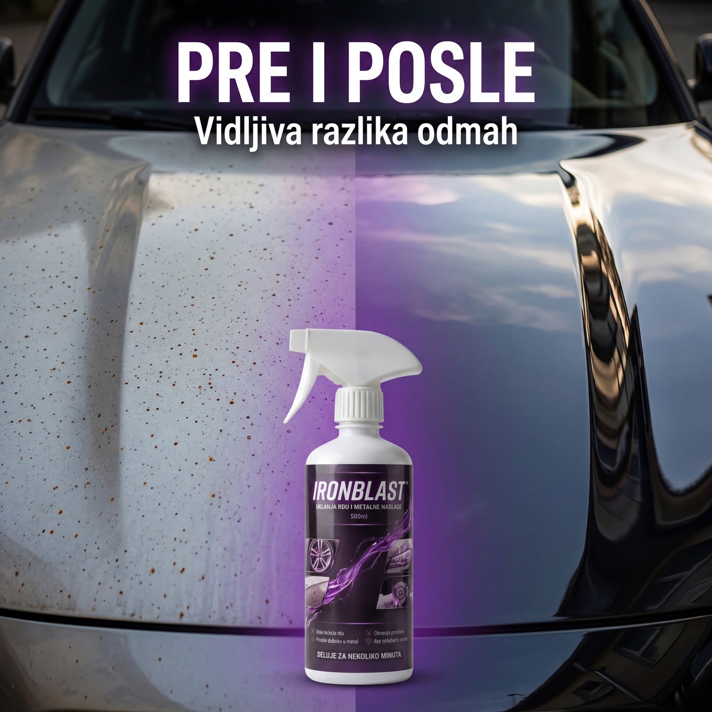 IRONBLAST™ – 1+1 GRATIS - Izbrišite rđu i metalne naslage u rekordnom roku!