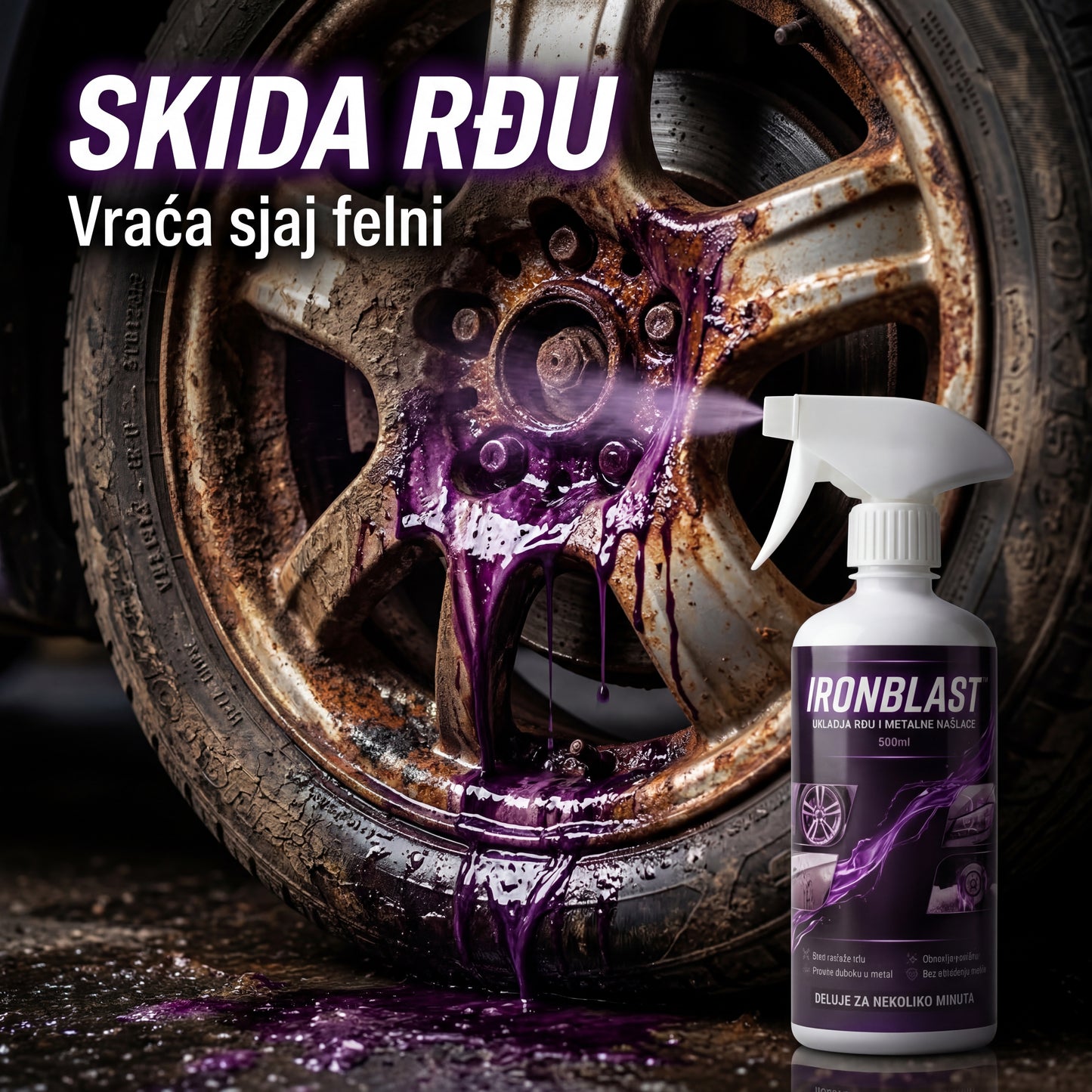 IRONBLAST™ – 1+1 GRATIS - Izbrišite rđu i metalne naslage u rekordnom roku!