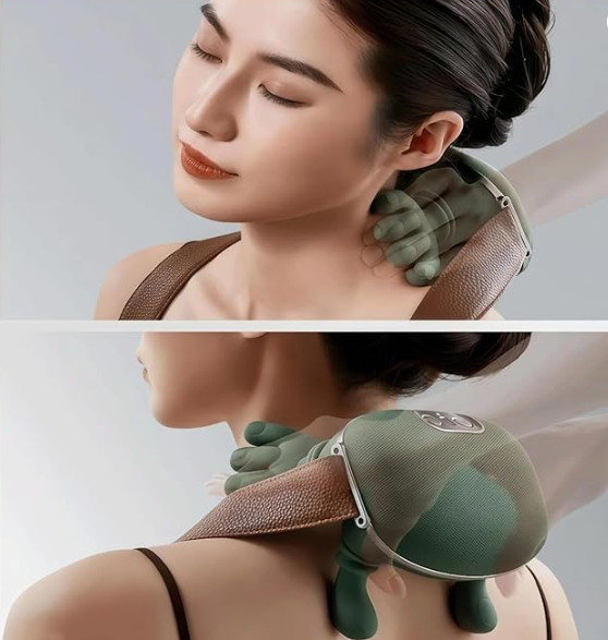 Prenosivi grejani masažer za vrat i leđa – Olakšanje koje osećaš odmah