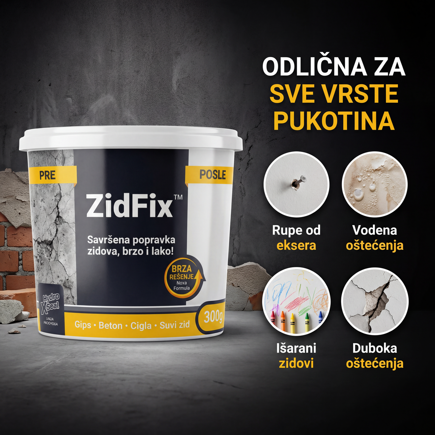 ZidFix™ – Profesionalni Set za Instant Popravku Zidova